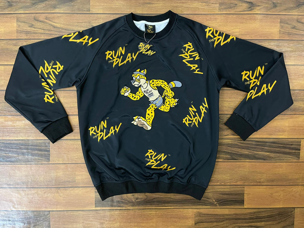 *New* Run The Play Black/Yellow Sweatshirt